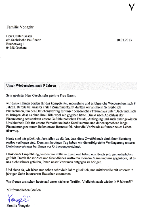 Referenz Familie Vongehr