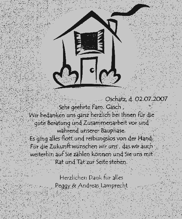 Referenzschreiben Familie Lamprecht